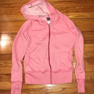 A Patagonia coral sweatshirt